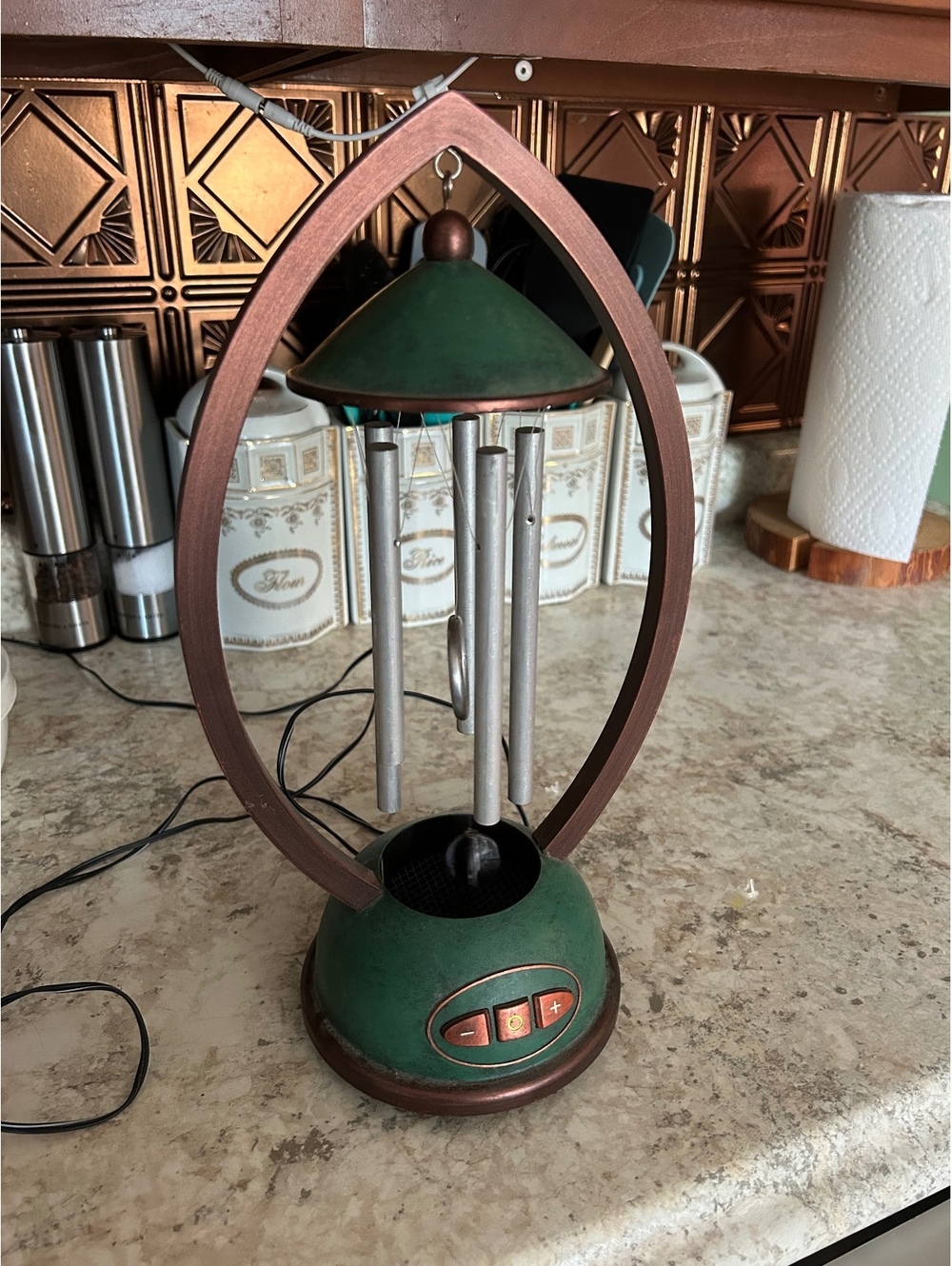 Vintage homedics wind chime